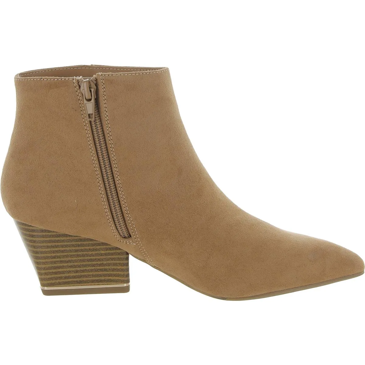 Alfani Womens Armena Faux Suede Pointed Toe Ankle Boots