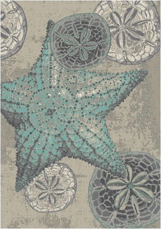 Shore Thing Ocean Blue Rug