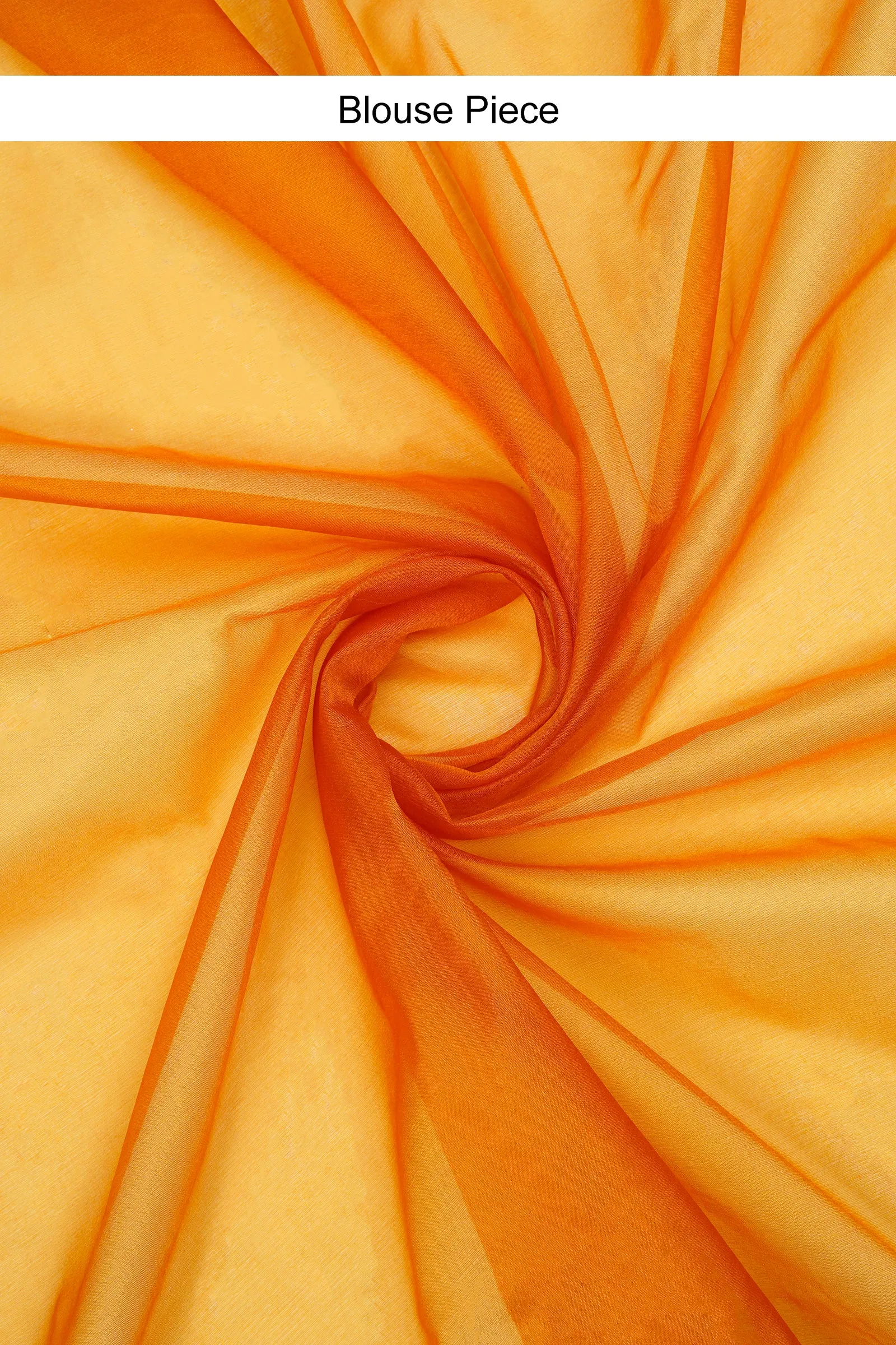 Teejh Indali Mustard Yellow Sequin Embroidery Organza Saree